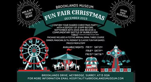 Shared Christmas Party Night | Brooklands Museum | Friday, 15th ...